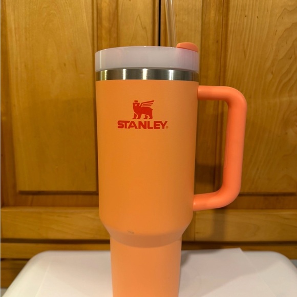 Stanley Coral Tumbler with Handle and Straw - Picture 1 of 1